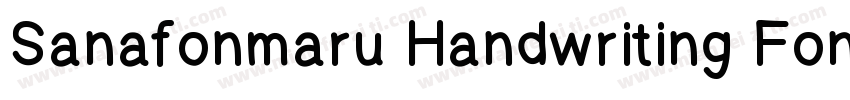 Sanafonmaru Handwriting Font字体转换